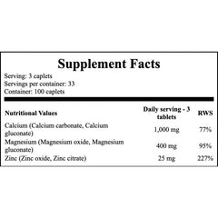 Calcium Magnesium Zinc - 100vcaps