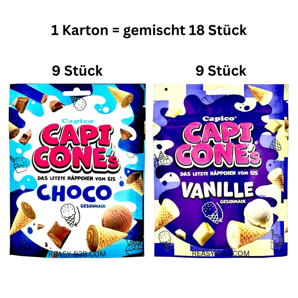 Capico Capi Cones Choco & Vanille 70g