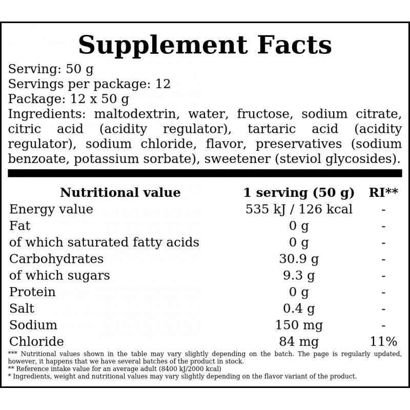 Carbosnack - 50g (tubka) - Green Apple x12