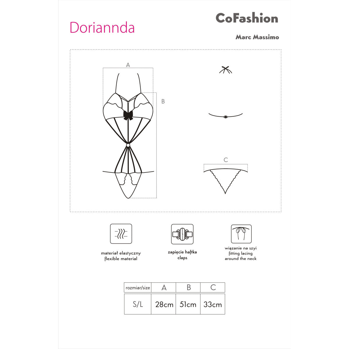 CF Doriannda body schwarz