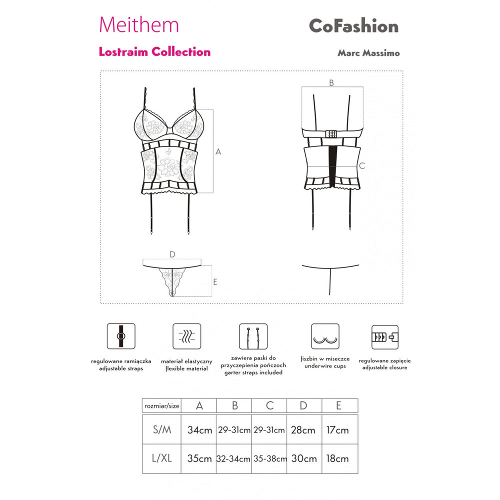 CF Meithem Strapscorsage schwarz