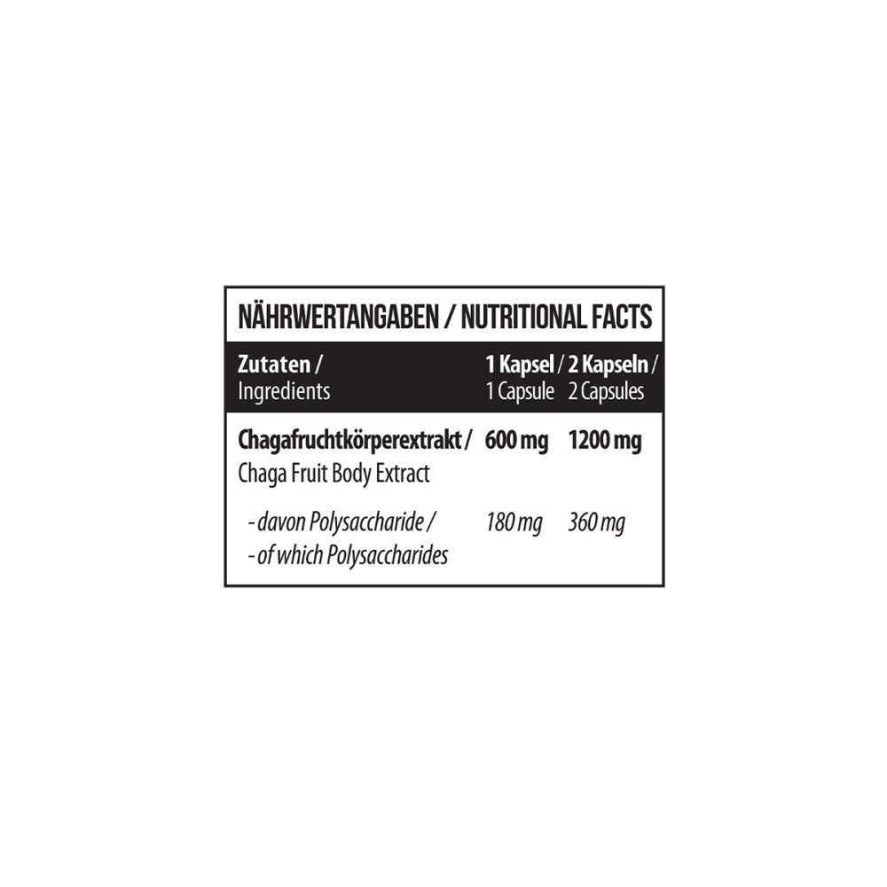Chaga Mushroom 1200 mg 60 Kapseln