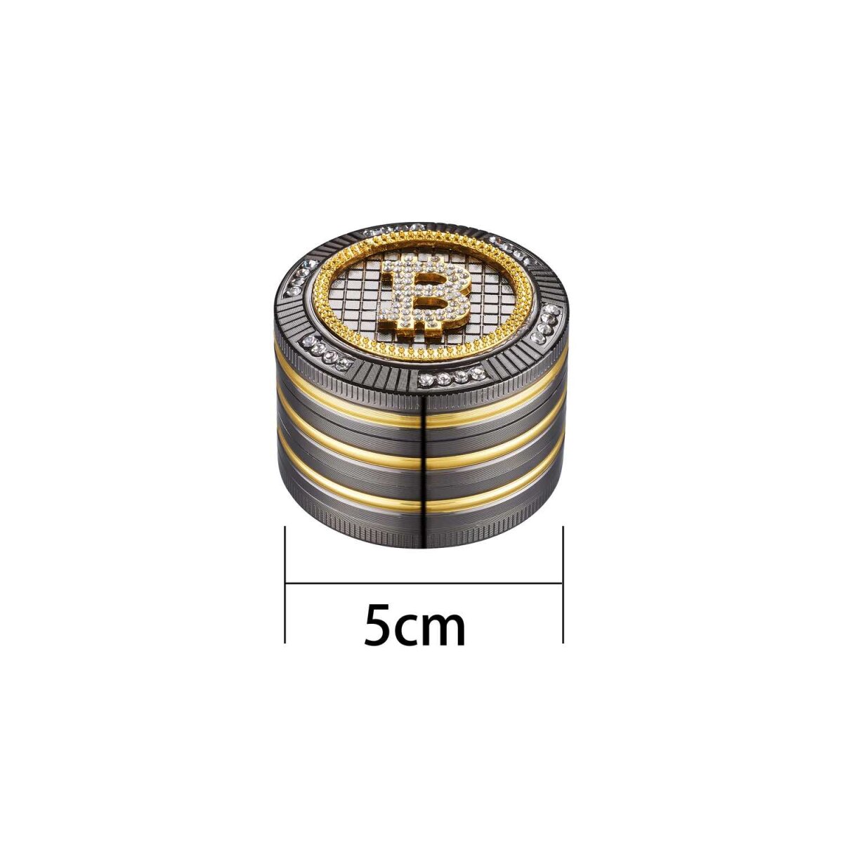 Champ High - Grinder Bling Bling Bitcoin - 50mm - 4 Layers