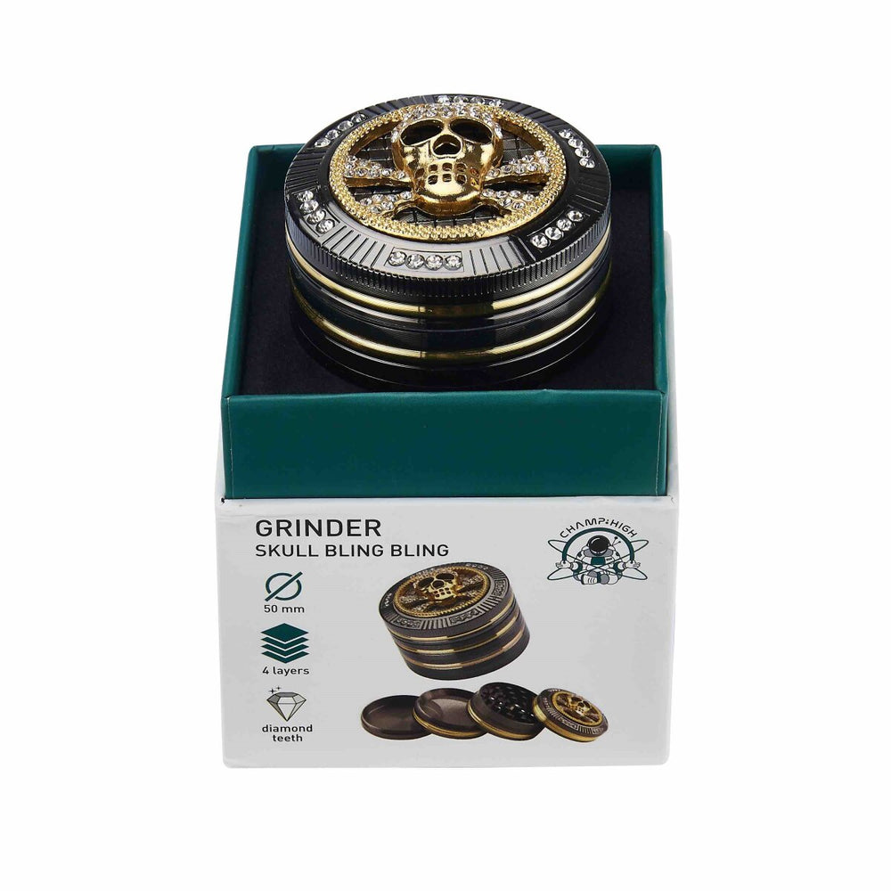 Champ High - Grinder Bling Bling Skull - 50mm - 4 Layers