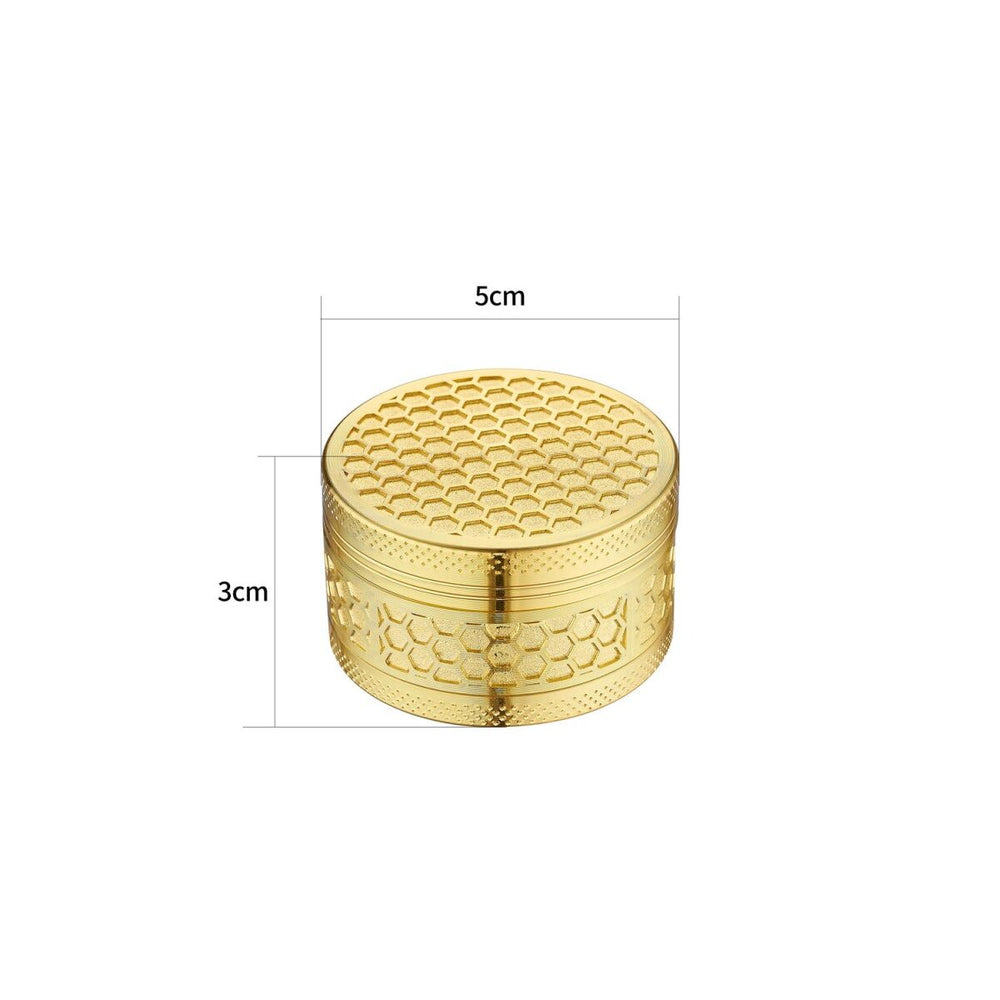 Champ High - Grinder Golden Honeycomb - 50mm - 3 Layers - Display - 12 Stück