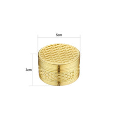 Champ High - Grinder Golden Honeycomb - 50mm - 3 Layers - Display - 12 Stück