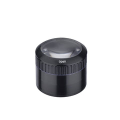 Champ High - Grinder Magnifier Black mit Lupe und Staufach - 50mm - 4 Layers