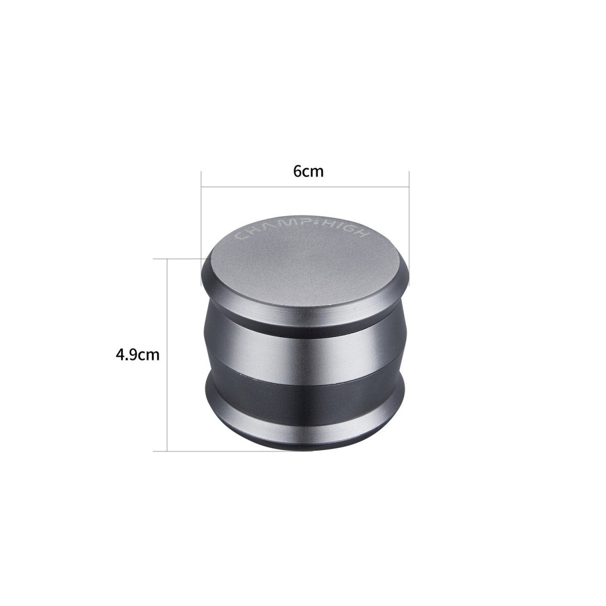 Champ High - Grinder Matt Silver - 60mm - 4 Layers
