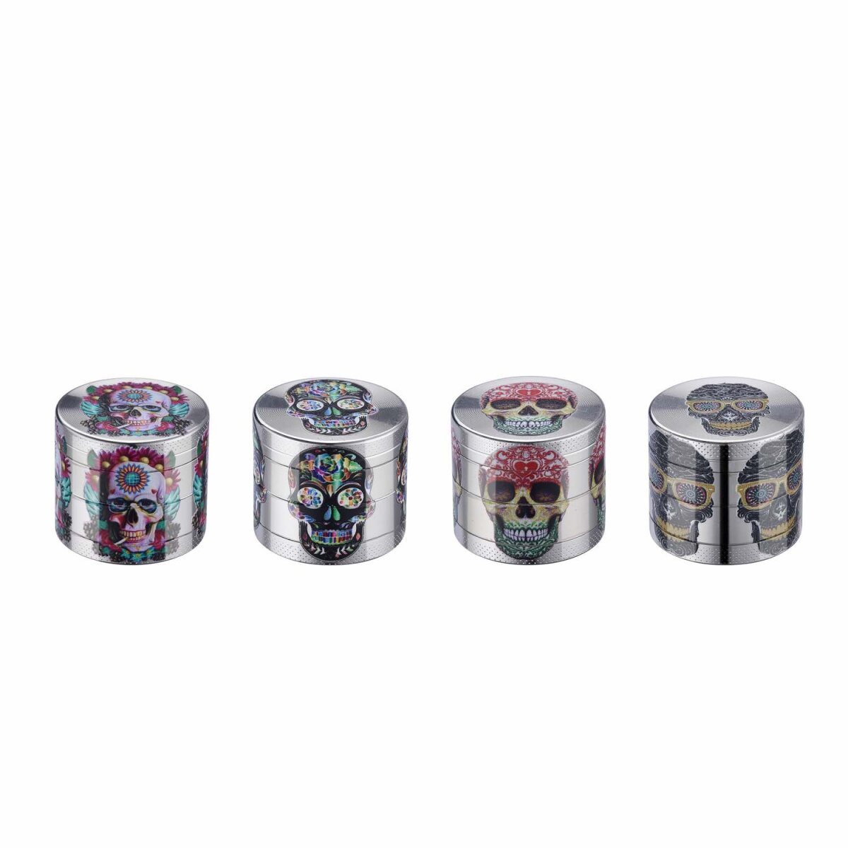 Champ High - Grinder Mini Skull - 40mm - 4 Layers - Display - 12 Stück
