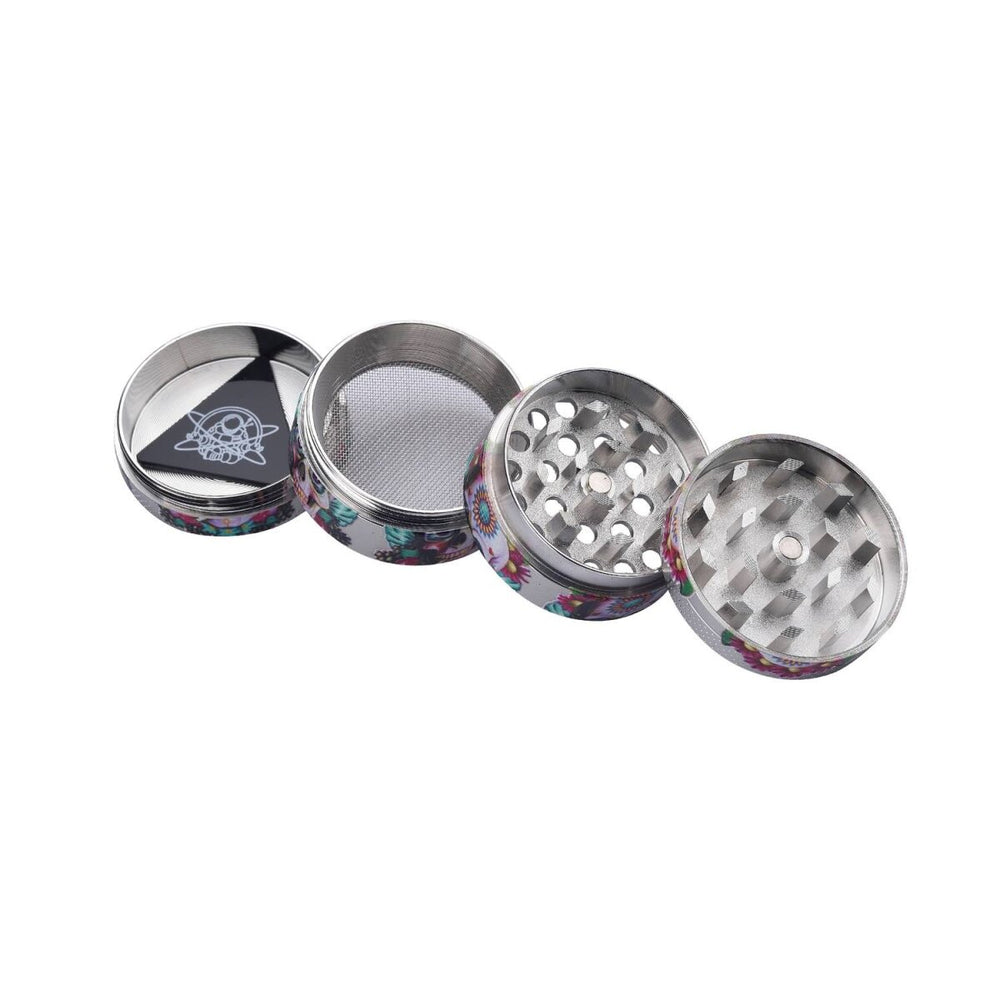 Champ High - Grinder Mini Skull - 40mm - 4 Layers - Display - 12 Stück