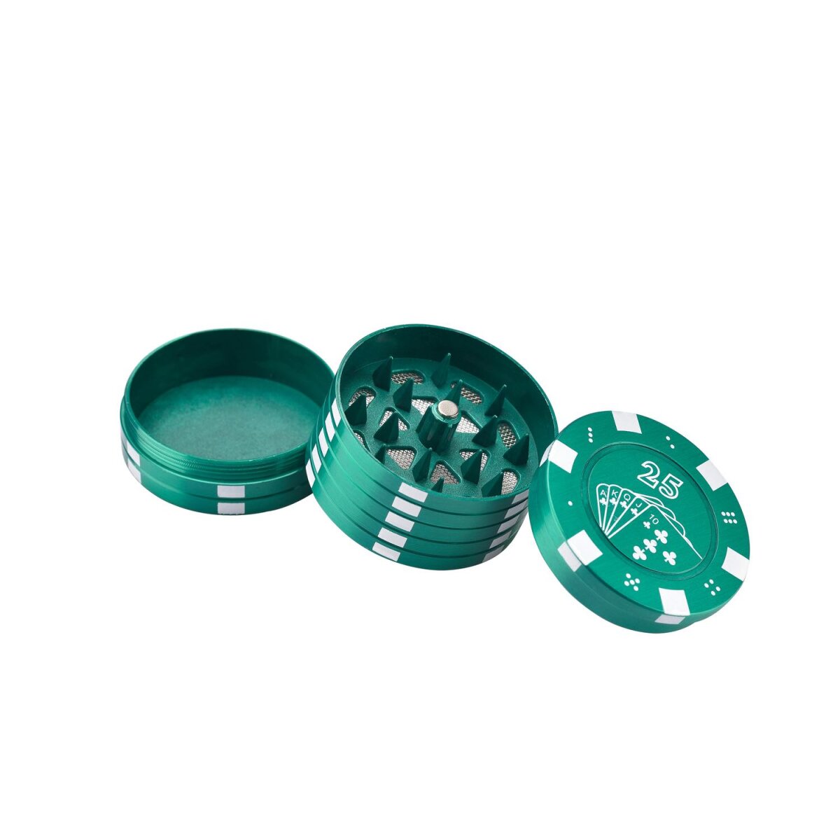 Champ High - Grinder Poker Chips - 42mm - 3 Layers - Display - 12 Stück