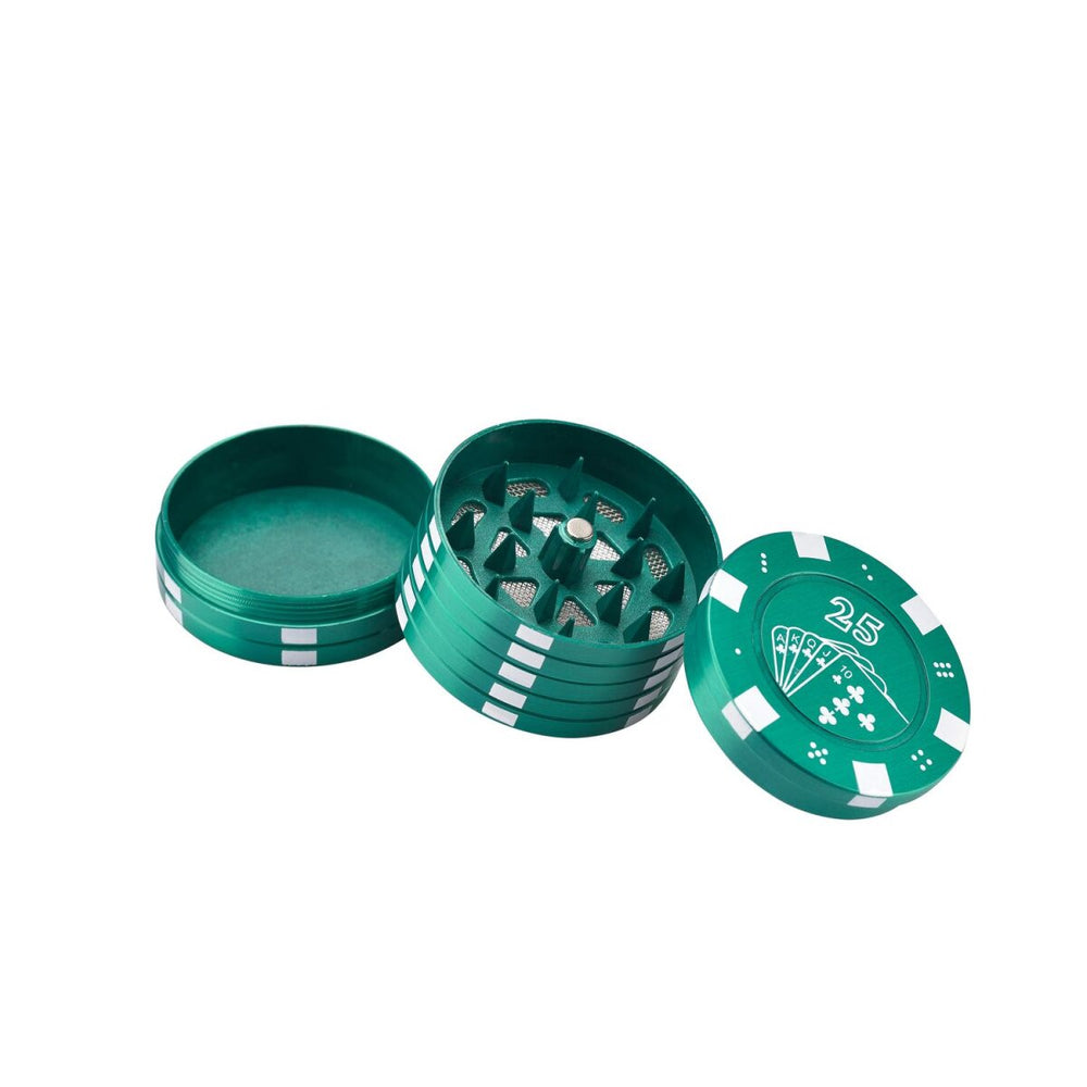 Champ High - Grinder Poker Chips - 42mm - 3 Layers - Display - 12 Stück