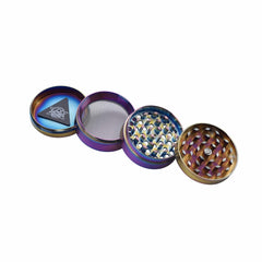 Champ High - Grinder Red Eyes Rainbow - 50mm - 4 Layers - Display - 9 Stück
