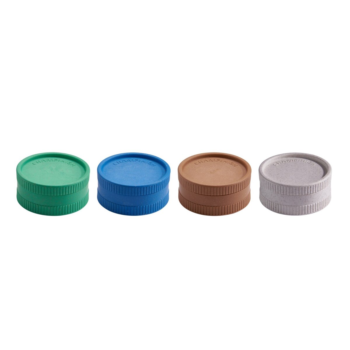 Champ High - Hemp Plastic Grinder - 55mm - 2 Layers - Display - 24 Stück
