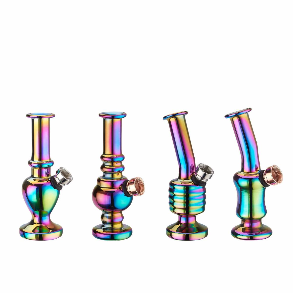 Champ High - Mini Rainbow Glass Bong - 12.5cm - Display - 12 Stück