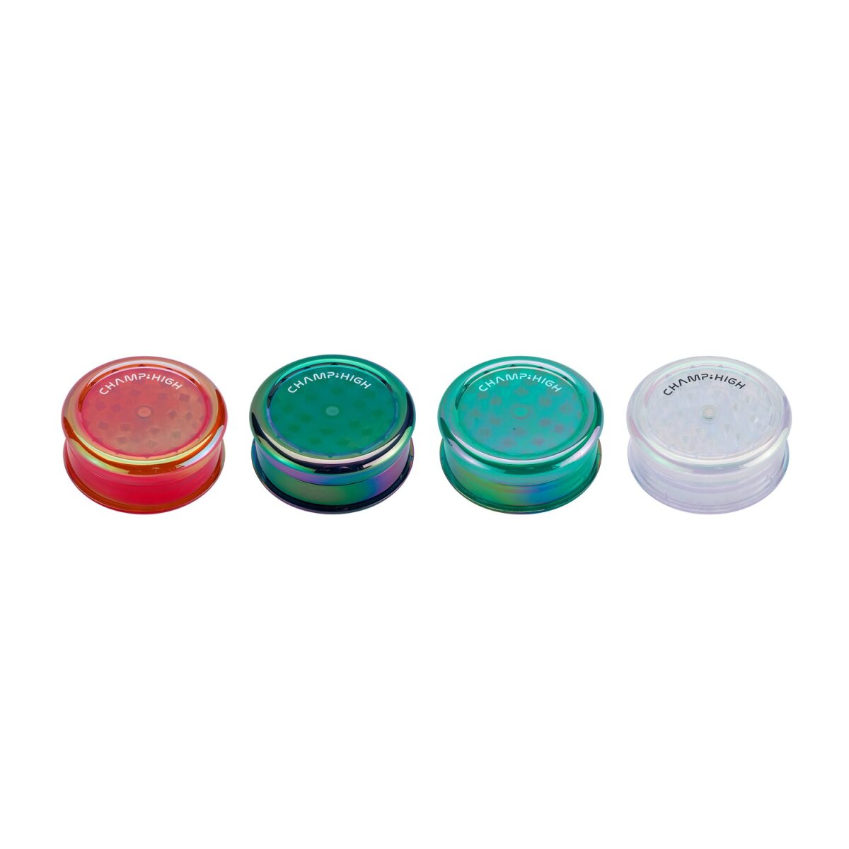 Champ High - Plastic Grinder Rainbow - 61mm - 3 Layers - Display - 12 Stück