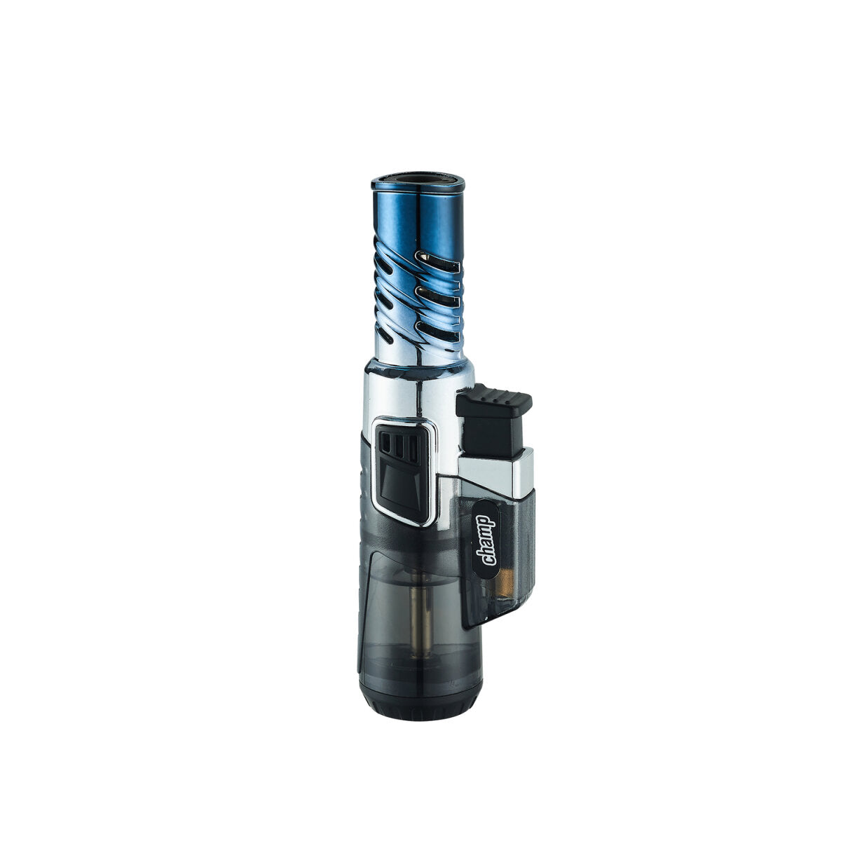 Champ - Metallic Gradient Feuerzeug - Jetflame Blue - Display - 12 Stück