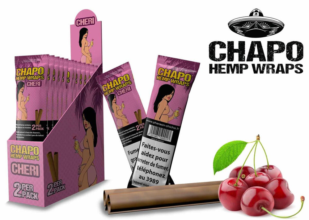 Chapo - Hemp Wraps - Cheri - Box - 2 Stück