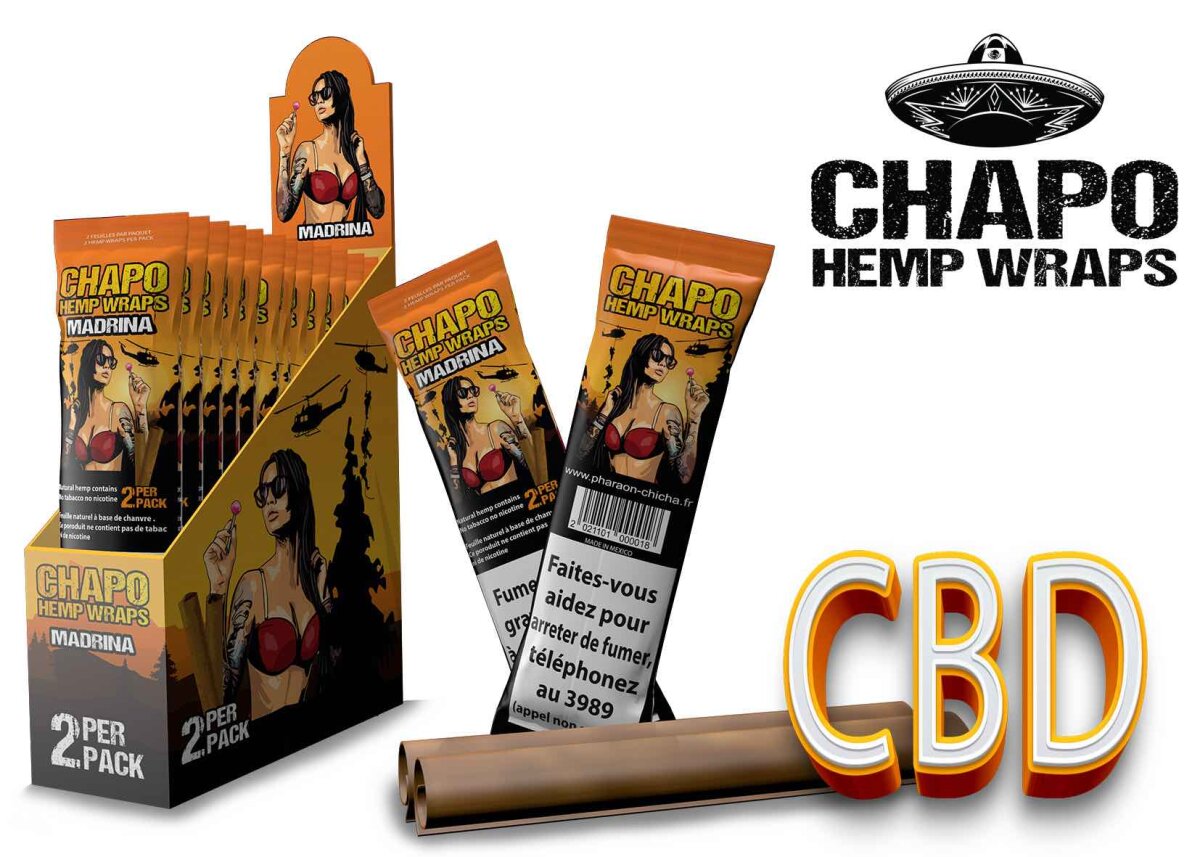 Chapo - Hemp Wraps - Madrina - Box - 2 Stück