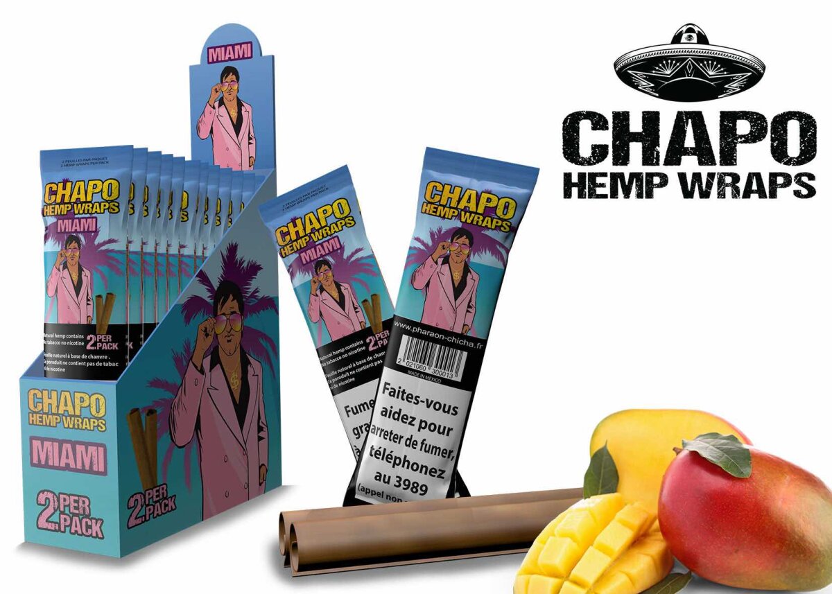 Chapo - Hemp Wraps - Miami - Box - 2 Stück