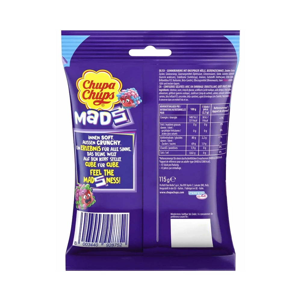 Chupa Chups Mads Berries 115g