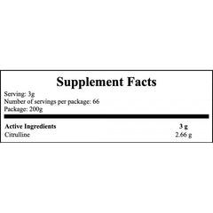 Citrulline - 200g - Natural