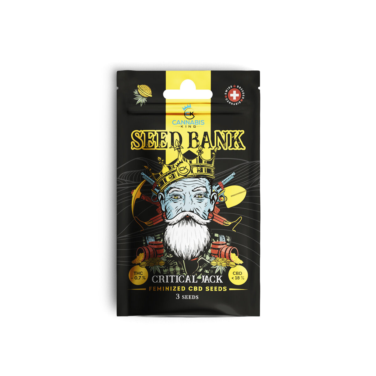 CK Seed Bank - Critical Jack - feminisierte CBD Samen - 3 Stück
