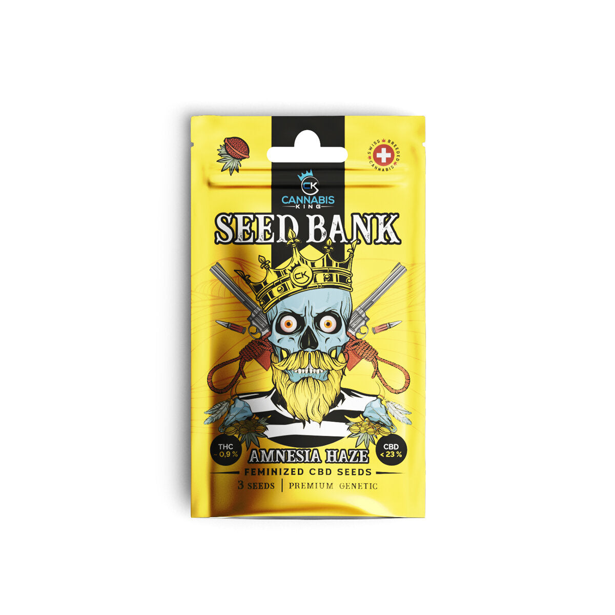 CK Seed Bank Premium Genetic - Amnesia Haze - feminisierte CBD Samen - 3 Stück