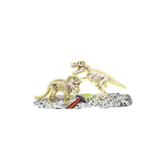 Clementoni Archeo T-Rex&Triceratops Fluo.