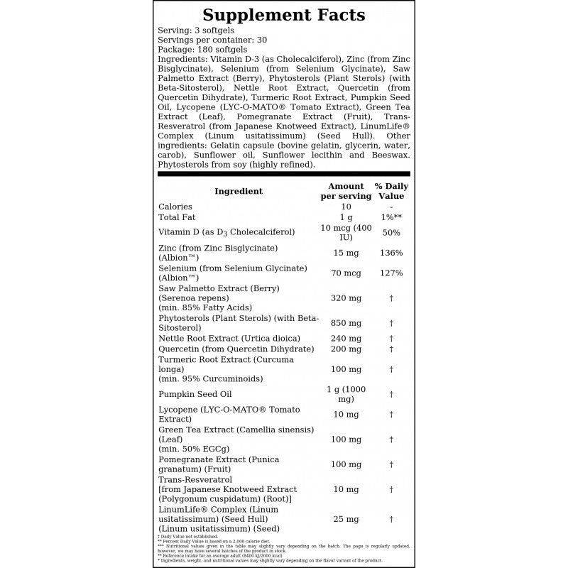 Clinical Strength Prostate Health - 180Softgels