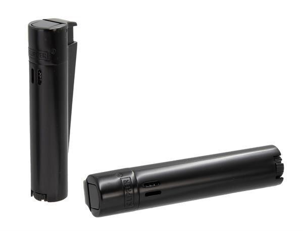Clipper - Jetflame - Metal - Matt - Black - Display - 12 Stück