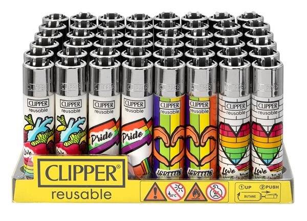 Clipper - Rainbow Pride - Display - 48 Stück