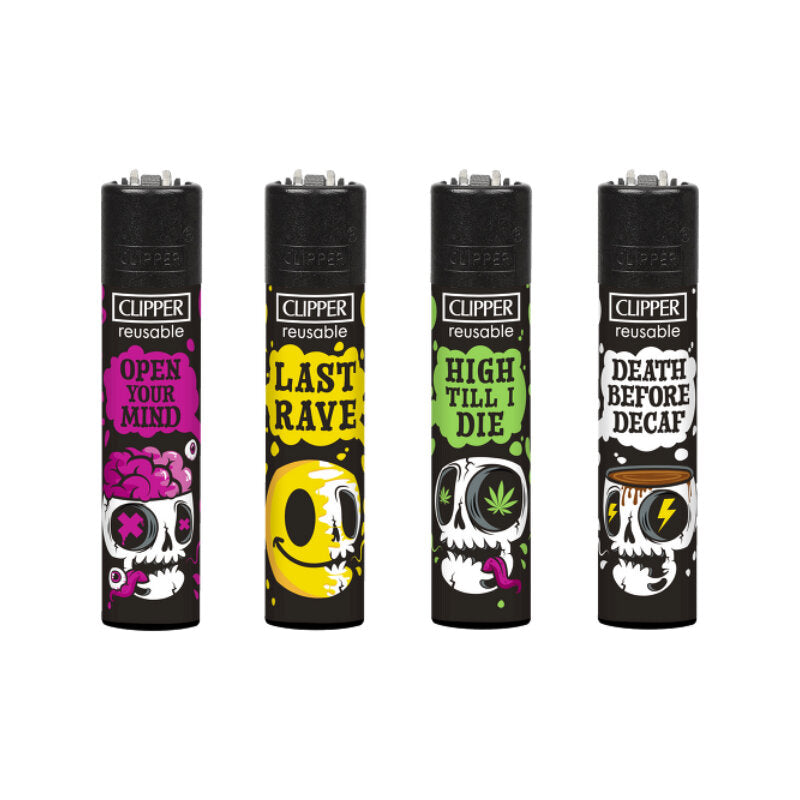 Clipper - Skull Slogan D - Display - 48 Stück