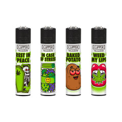 Clipper - Weed Slogan 12D - Display - 48 Stück