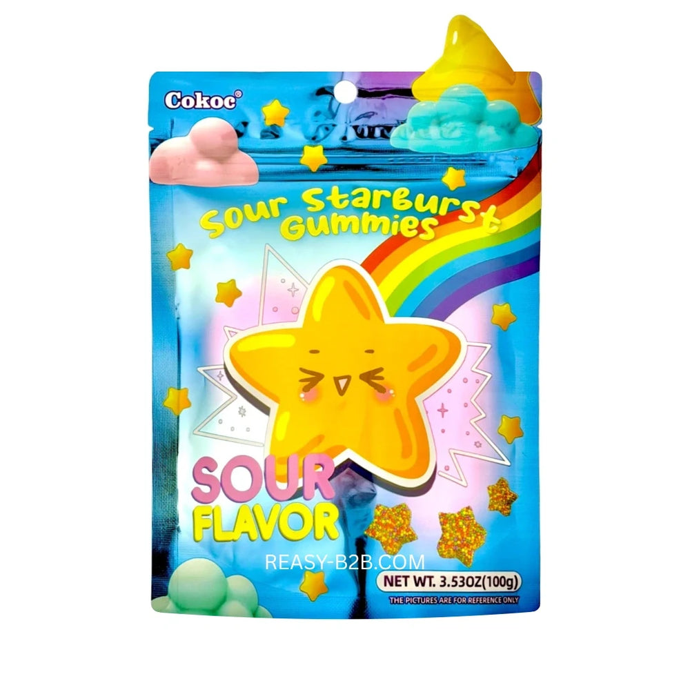 Cokoc Gummies - Sour Starburst Gummy Cluster 100g