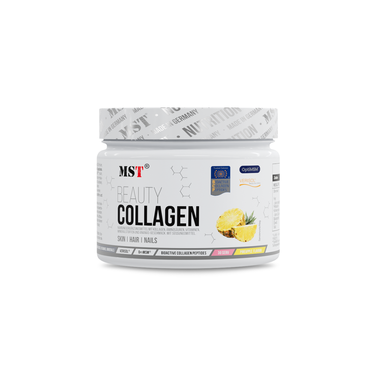 Collagen Beauty verisol 225g pineapple _ Collagen Peptides Verisol plus OptiMSM, Vitaminen und Miniralen