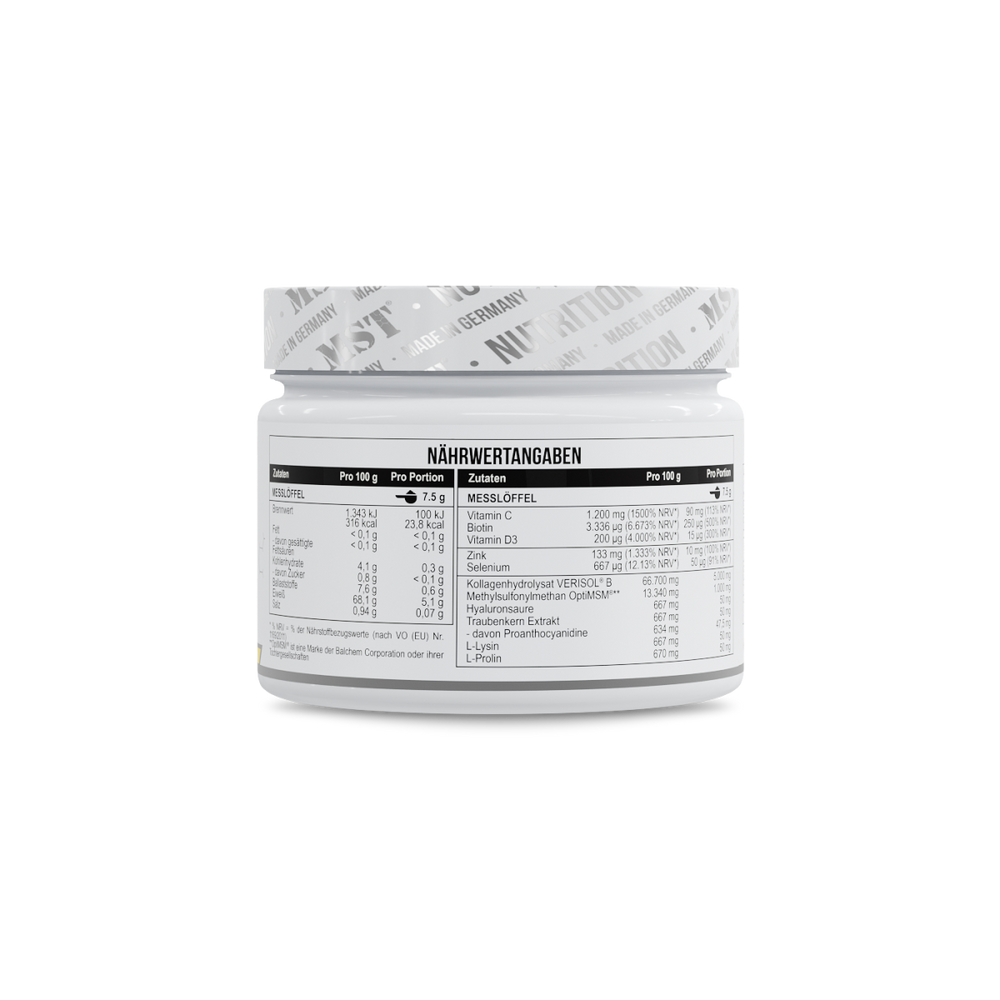 Collagen Beauty verisol 225g pineapple _ Collagen Peptides Verisol plus OptiMSM, Vitaminen und Miniralen