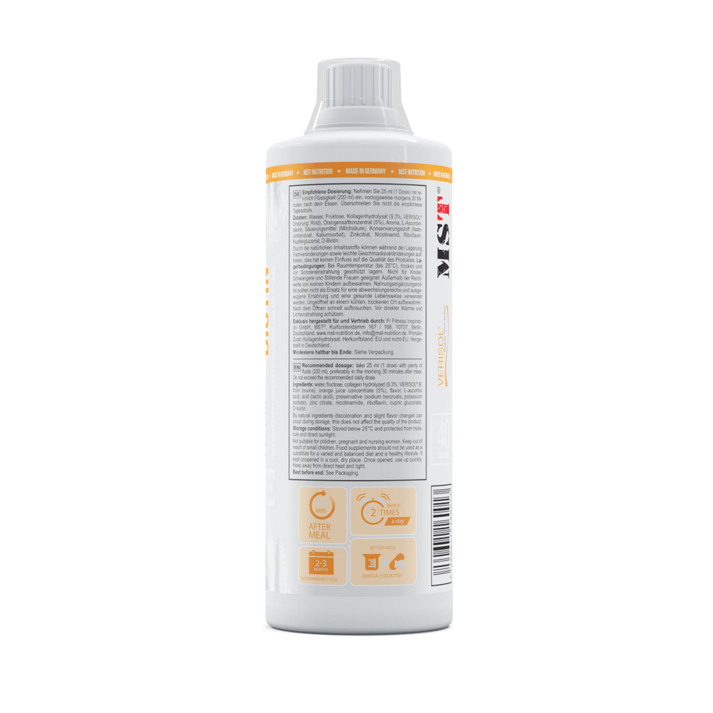Collagen Peptides + Biotin 1000 ml Orange Juice