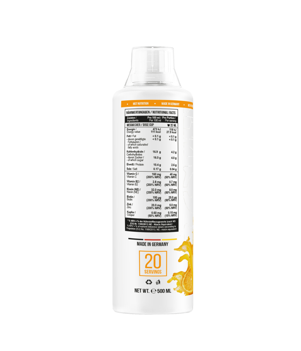 Collagen Peptides + Biotin  500 ml Orange Juice