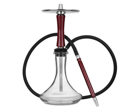 HAWK Hookah Dark Red Black - Clear