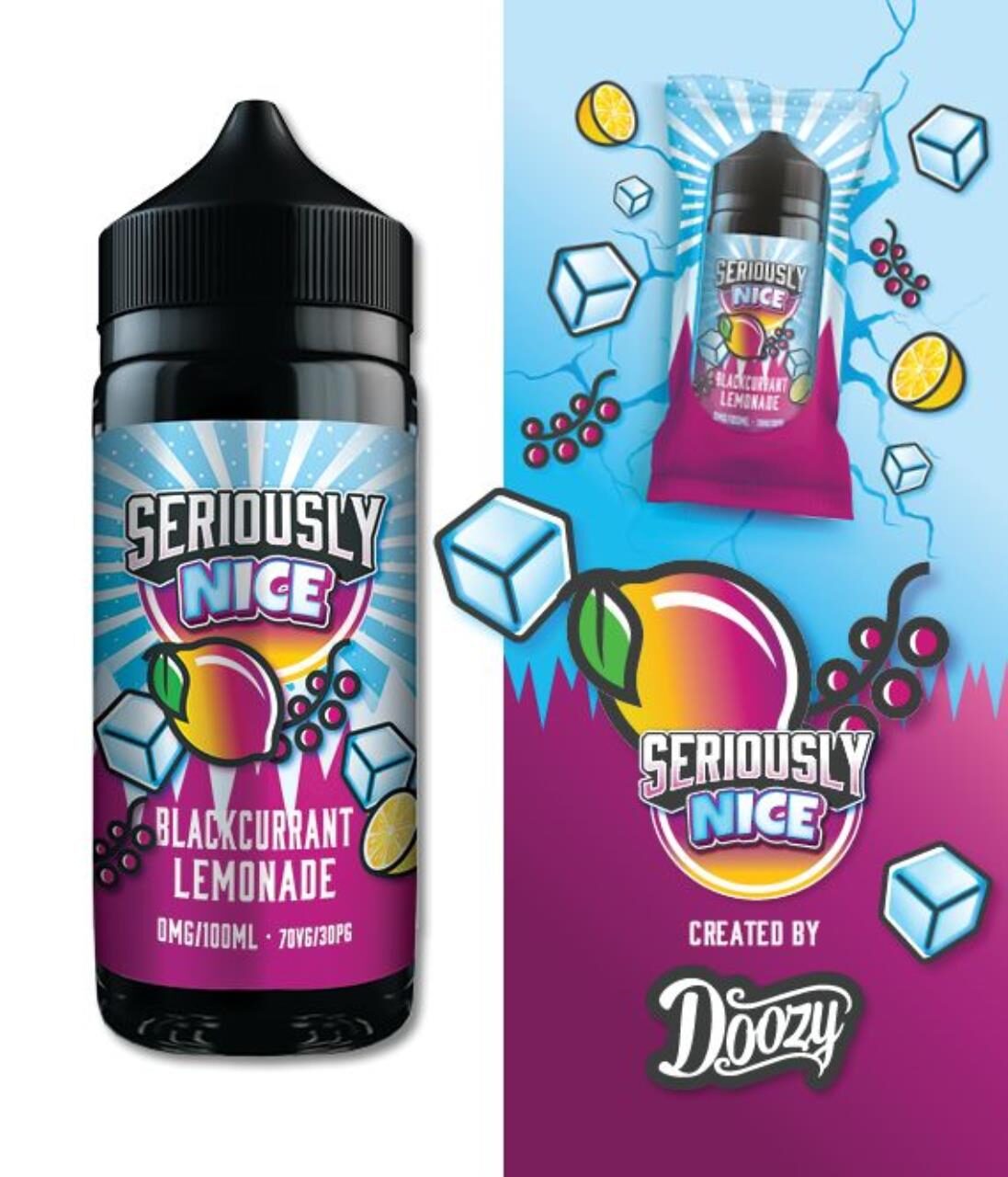 Seriously Nice -  Blackcurrant Lemonade - 100ml - Shortfill