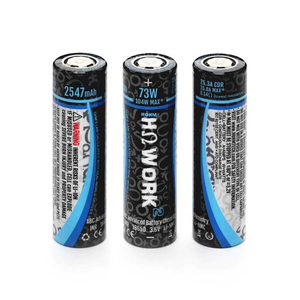 HOHM-18650, WORK² 25.3A 2547mAh Akku