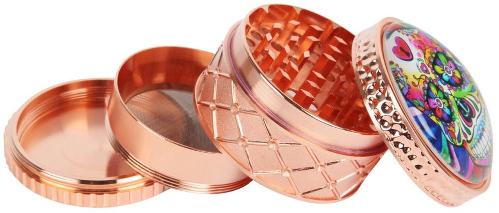 Grinder Skull Rosegold 4er 65mm