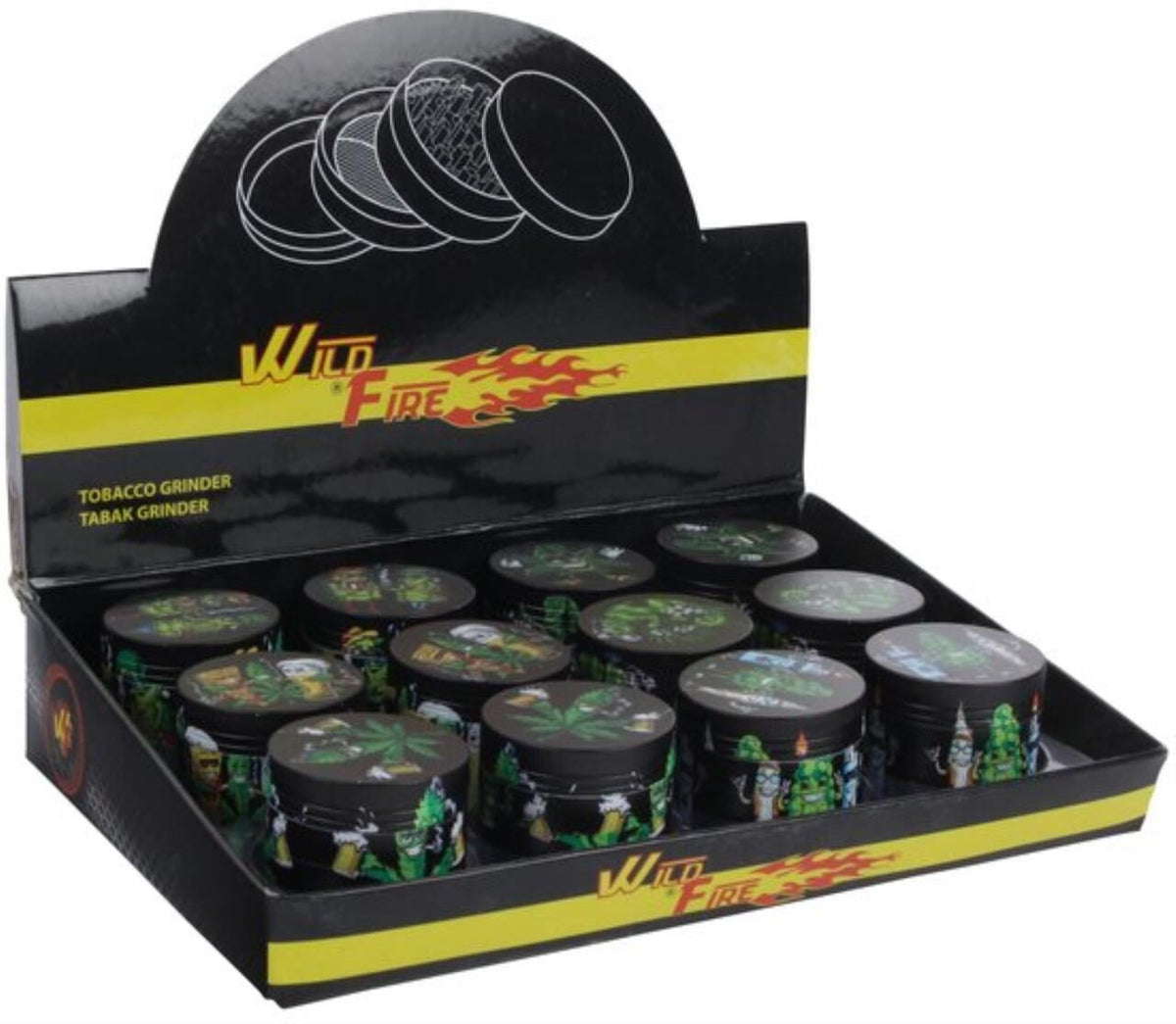 Grinder Hemp 4er 40mm 12 Stk.