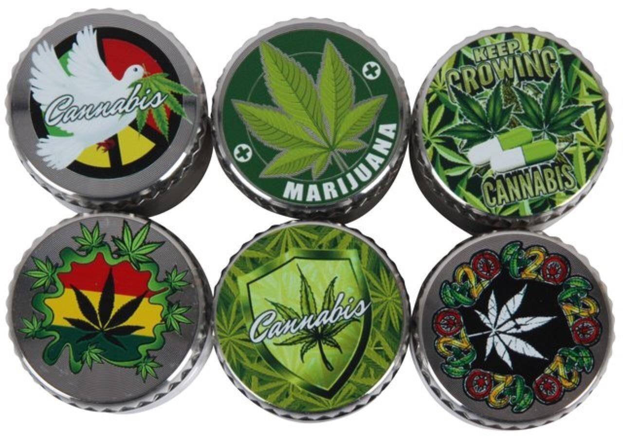 Grinder Hemp Mix 40mm 4 Part 12 Stk.
