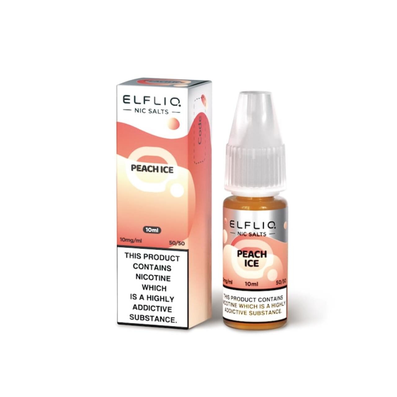 ELFBAR ELFLIQ - Peach Ice 20mg 10 x 10ml