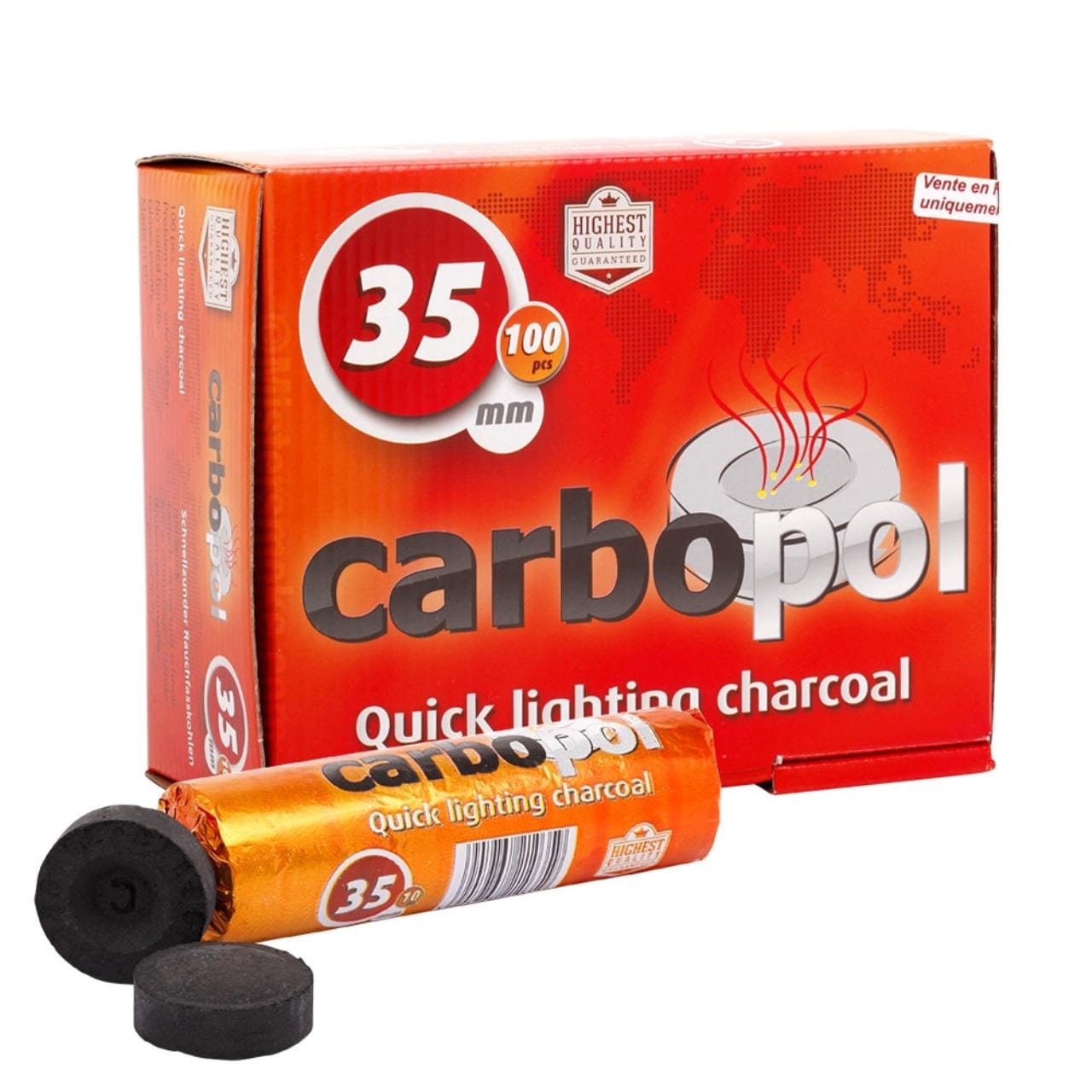 Kohle Carbopol 35mm (10x10)