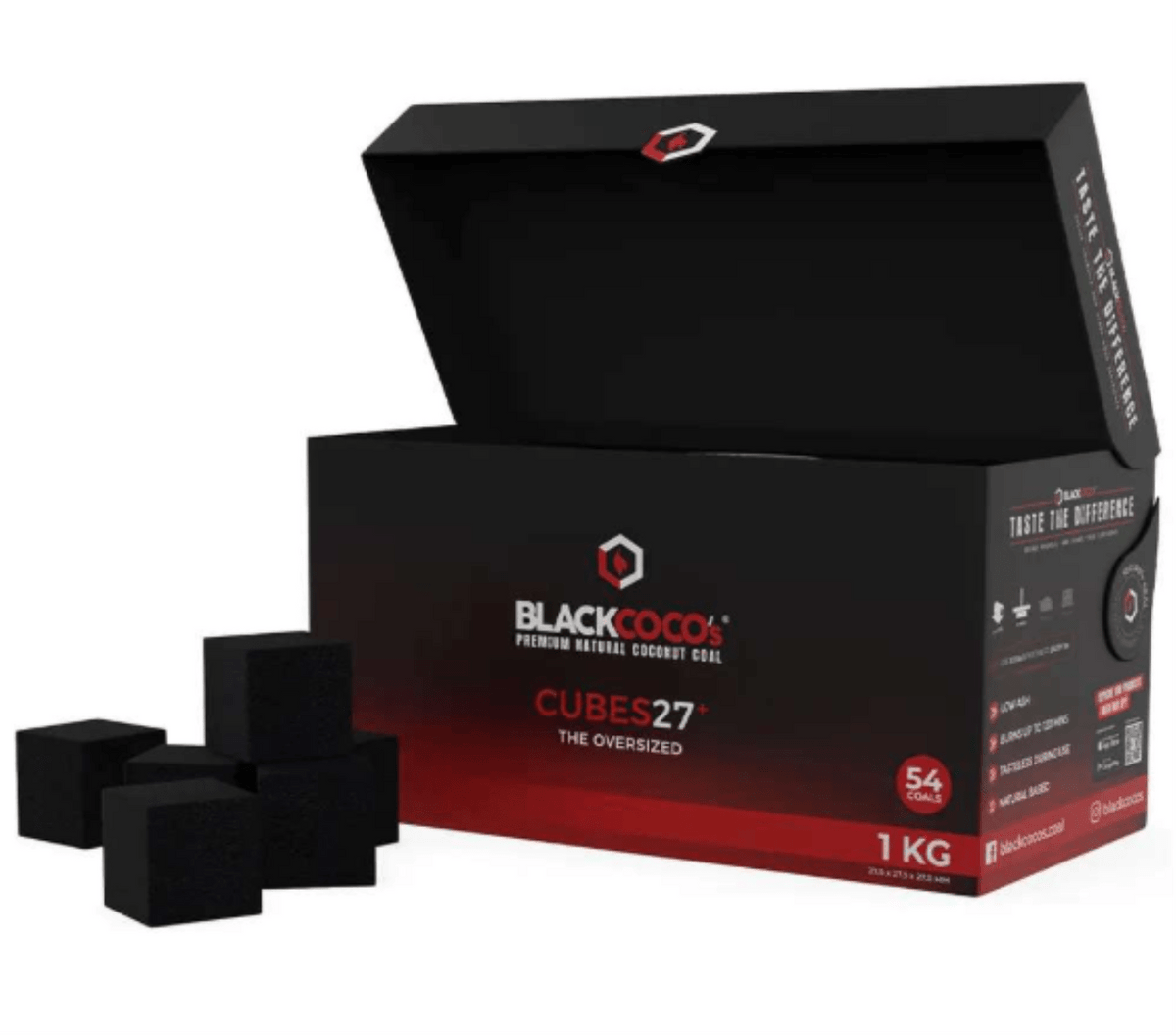 BLACKCOCO’s Premium Naturkohle 27mm - 1 Kg