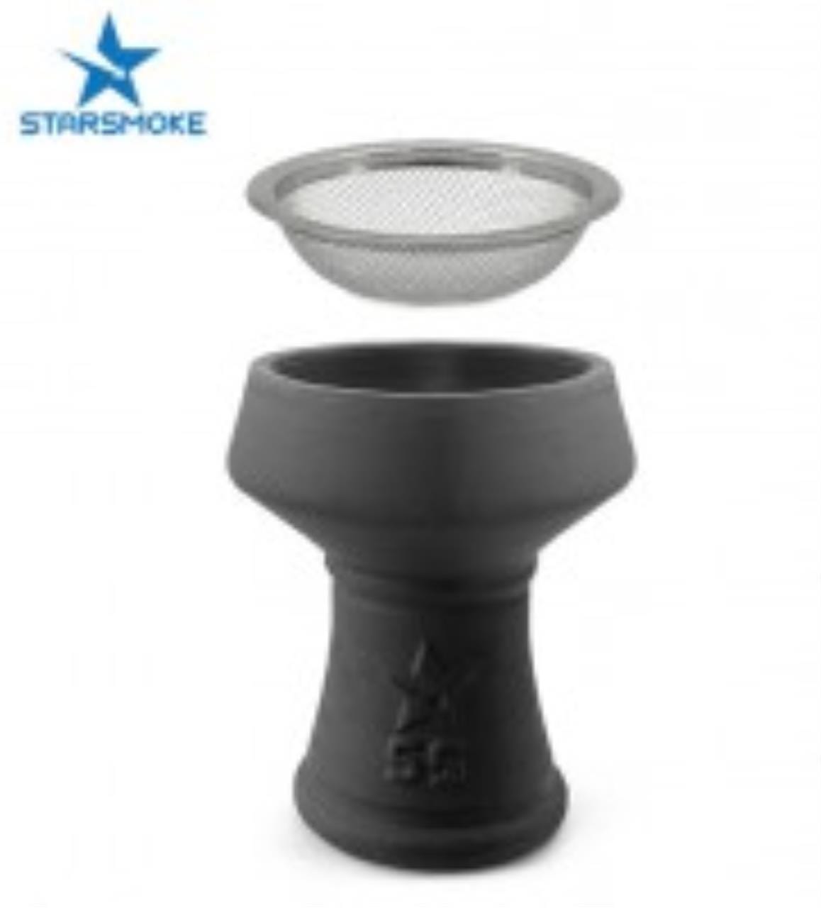 STARSMOKE Steinkopf+Siebe mit Edelstahl Aufsatz