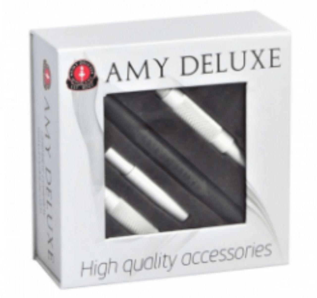 AMY Deluxe Alu. Mundstück mit Sili.Schlauch in Box Weiss